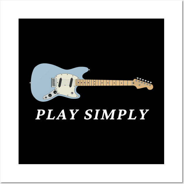 Play Simply Electric Guitar Wall Art by nightsworthy